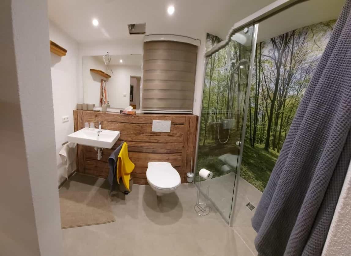 Ferienhaus: Mitten Auf Dem Reiterhof Ohringen Bagian luar foto
